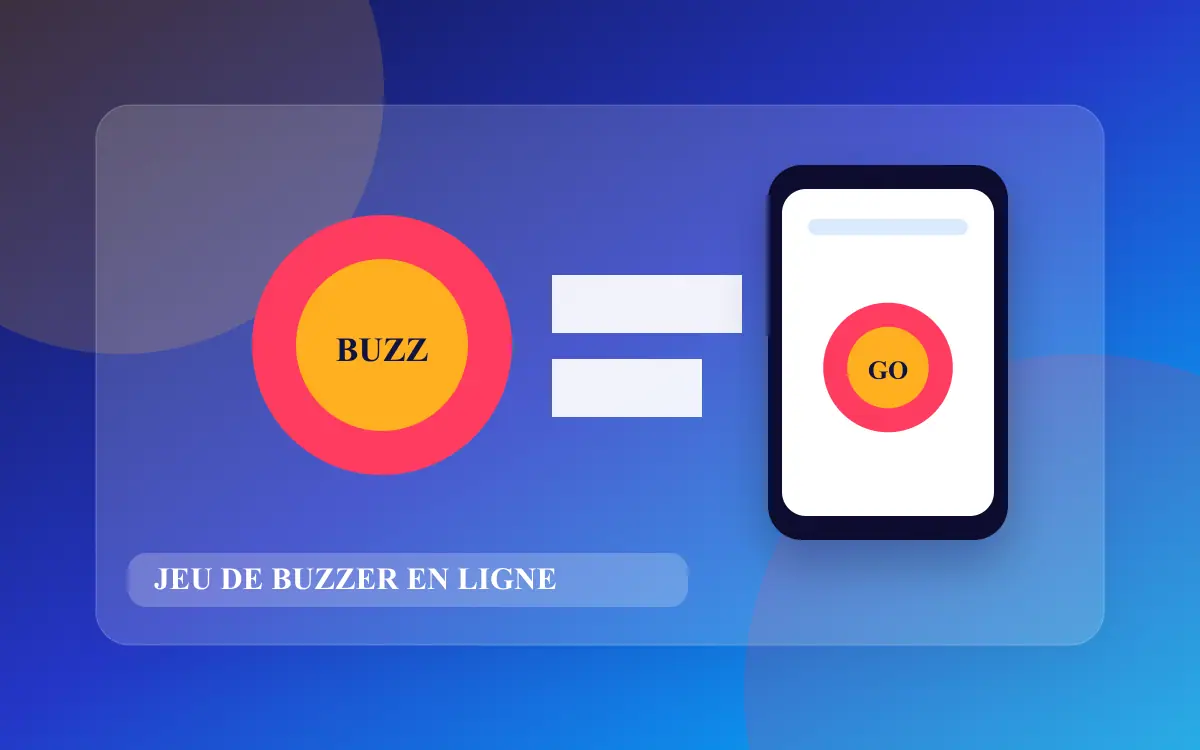 Visuel pour jeu de buzzer en ligne.